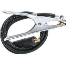 Erdungsklemme mit schwarzem Kabel für Schweißarbeiten