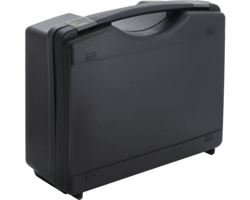 Schwarzer Werkzeugkoffer mit Tragegriff