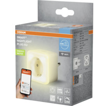 Osram Smart+ Nightlight Plug EU, smarter Zwischenstecker mit Nachtlicht und Energiemessgerät, steuerbar über WLAN, App und Sprachassistenten.