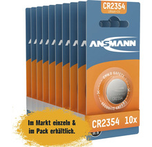 Zehn Lithium Knopfzellen CR2354 der Marke Ansmann