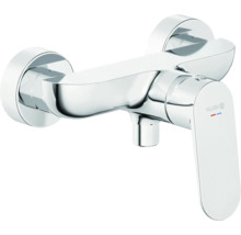 Verchromte Einhebel-Brausebatterie zur Wandmontage mit Kludi Logo