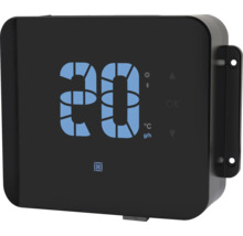 Digitale Steuereinheit mit Display, Anzeige 20 Grad Celsius, Bluetooth Symbol und Touch-Bedienelementen.