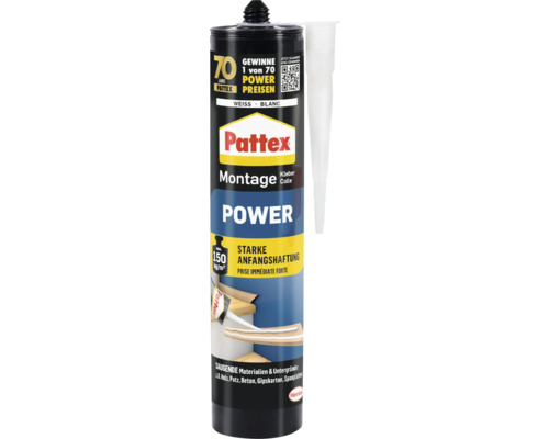 Pattex Montage Kleber Power, geeignet für saugende Materialien