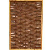 Sichtschutzelement aus Weide mit Holzrahmen