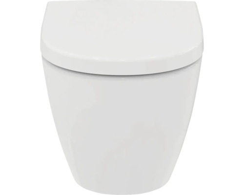 Modernes WC aus Keramik mit geschlossenem Deckel.