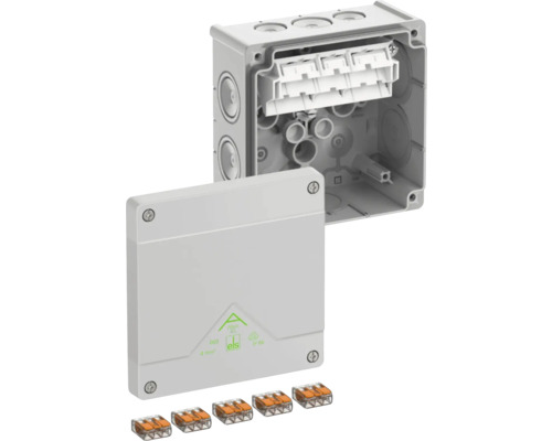 Abzweigdose mit Klemmen und IP66 Schutzart