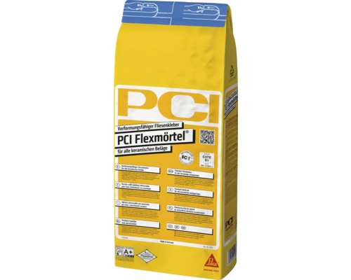 Verformungsfähiger Fliesenkleber PCI Flexmörtel für alle keramischen Beläge im 5 Kilogramm Sack