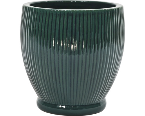 Gerillter Übertopf aus Keramik