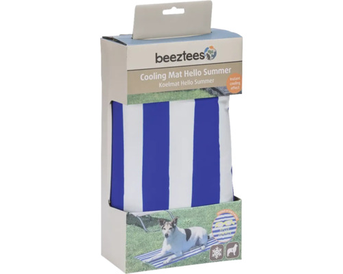 beeztees Kühlmatte Hello Summer für Hunde in Produktverpackung