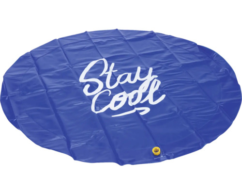 Runde Wassermatte mit dem Aufdruck Stay Cool