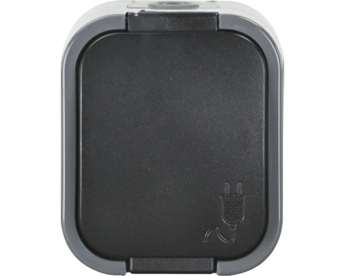 Außensteckdose mit Klappdeckel