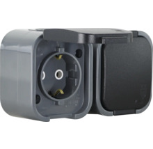 Steckdose mit Klappdeckel für den Außenbereich