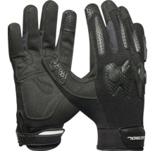 Schwarze Motorradhandschuhe mit Protektoren