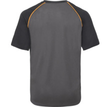 Graues T-Shirt mit kurzen Ärmeln und Rundhalsausschnitt