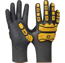 Zwei Arbeitshandschuhe mit Aufprallschutz