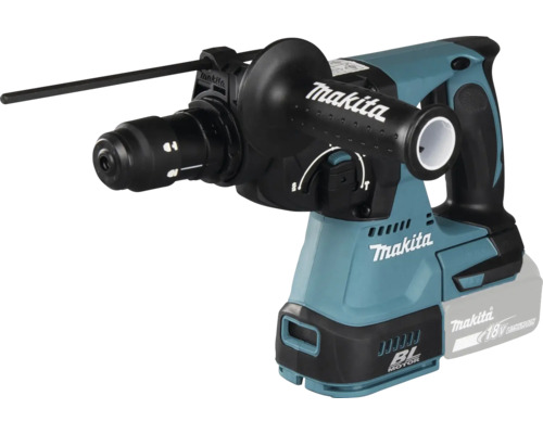 Makita Akku-Bohrhammer 18 Volt mit bürstenlosem Motor, Seitengriff und Tiefenanschlag.