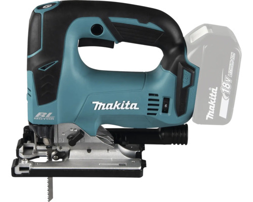 Makita Akku-Stichsäge mit 18 Volt Akku und bürstenlosem Motor.
