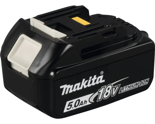 Schwarzer Makita Akku 18 Volt 5,0 Amperestunden Lithium-Ionen