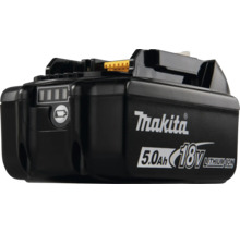 Makita Akku 18 Volt 5,0 Amperestunden Lithium-Ionen mit Ladestandsanzeige.