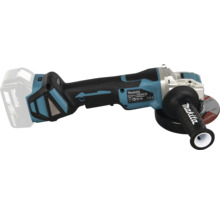 Makita Akku-Winkelschleifer DGA519 18 Volt mit 125 Millimeter Scheibendurchmesser, Zusatzhandgriff und Akku.