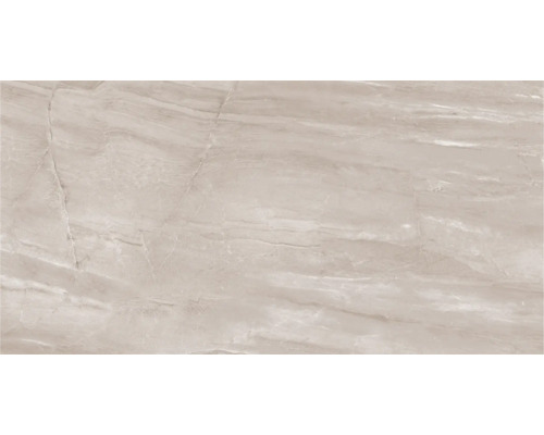 Feinsteinzeugfliese mit Marmoroptik und feiner Maserung in Beigetönen.