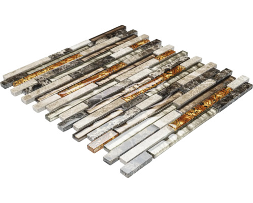 Mosaikfliesenmatte mit linearem Muster