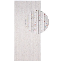 Dekorplatte mit vertikalen Streifen und farbigen Sprenkeln