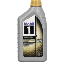 Mobil 1 Motoröl 0W-40, Advanced Synthetic Technology, graue 1 Liter Kunststoffflasche.