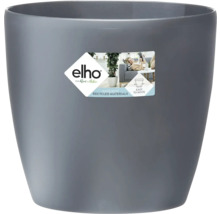 Grauer Blumentopf aus Kunststoff