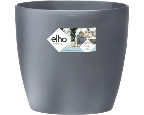 Grauer Blumentopf aus Kunststoff