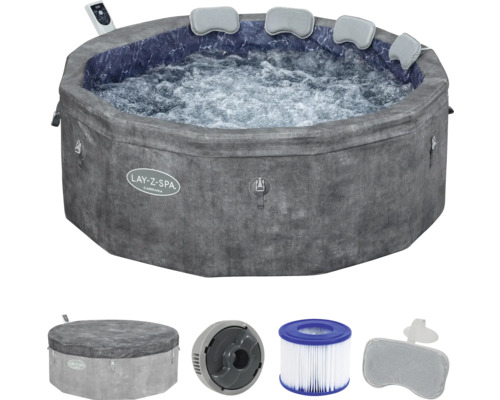 Lay-Z-Spa Carrara aufblasbarer Whirlpool mit Zubehör