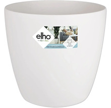 Weißer Blumentopf aus Kunststoff