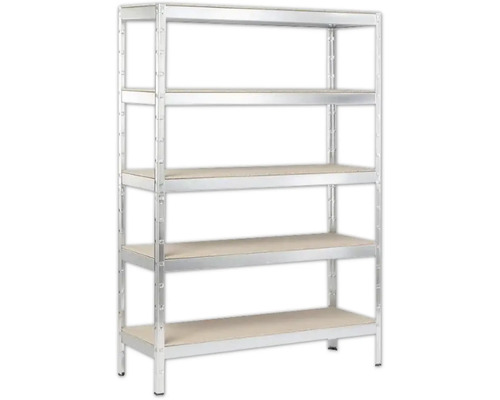 Metallregal mit fünf Regalböden für Lagerzwecke