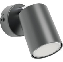 Graue Wandleuchte mit LED-Technologie