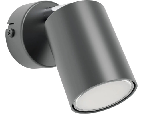 Graue Wandleuchte mit LED-Technologie