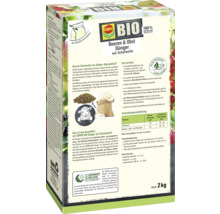 COMPO Beeren und Obst Dünger mit Schafwolle in einer 2 Kilogramm Packung