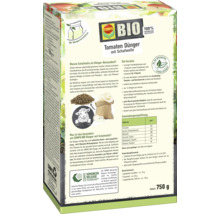 COMPO Bio Tomatendünger mit Schafwolle, 750 Gramm Packung für den ökologischen Landbau