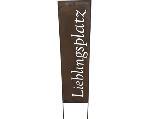 Dekoratives Schild mit der Aufschrift Lieblingsplatz