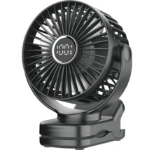 Tischventilator mit digitaler Anzeige des Akkuladestands