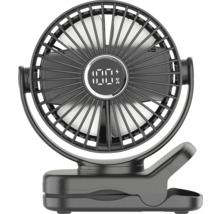 Ventilator mit Clip zur Befestigung und digitaler Anzeige