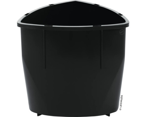 Schwarzer Eck-Pflanzkübel