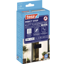Tesa Insect Stop Klett Fliegengitter zur Montage an der Tür, maximale Größe 2x 65 x 220 cm