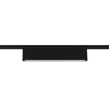 Moderne, lineare LED-Wandleuchte in Schwarz für eine minimalistische Beleuchtung.