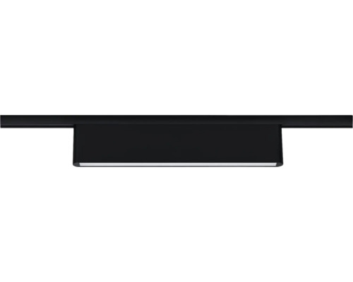 Moderne, lineare LED-Wandleuchte in Schwarz für eine minimalistische Beleuchtung.