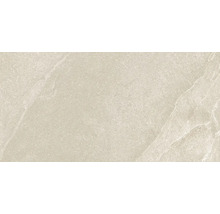Feinsteinzeugfliese in Natursteinoptik, beige, matt mit strukturierter Oberfläche.