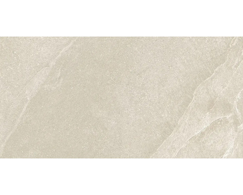 Feinsteinzeugfliese in Natursteinoptik, beige, matt mit strukturierter Oberfläche.