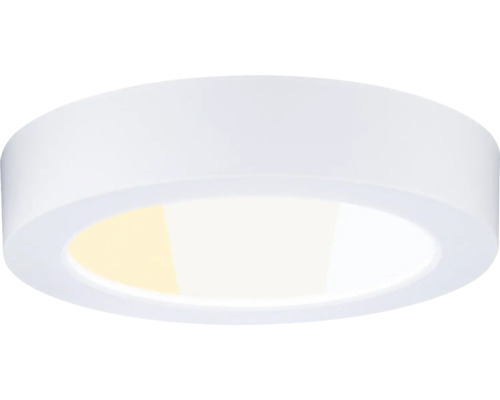Runde LED-Deckenleuchte in Weiß mit minimalistischem Design.