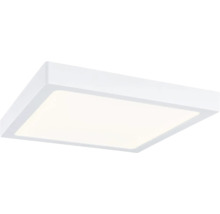 Quadratisches LED-Panel, flache Deckenleuchte mit weißem Rahmen.