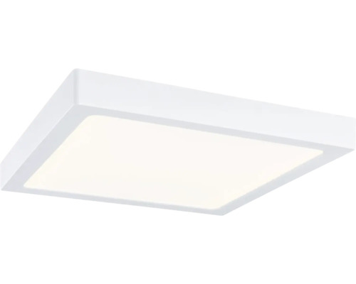 Quadratisches LED-Panel, flache Deckenleuchte mit weißem Rahmen.