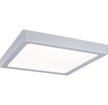 Quadratisches LED-Panel mit silberfarbenem Rahmen für die Deckenmontage.